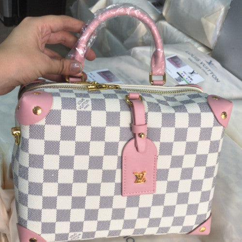 BAUL LV MONOGRAMA CUADROS BEIGE