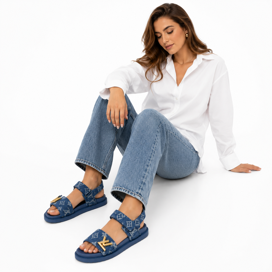 SANDALIA LV DENIM
