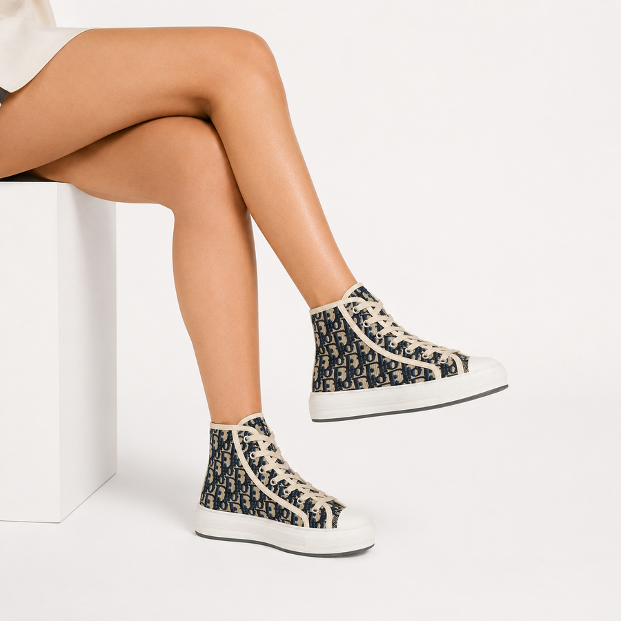 Botin Dior Print Bordado