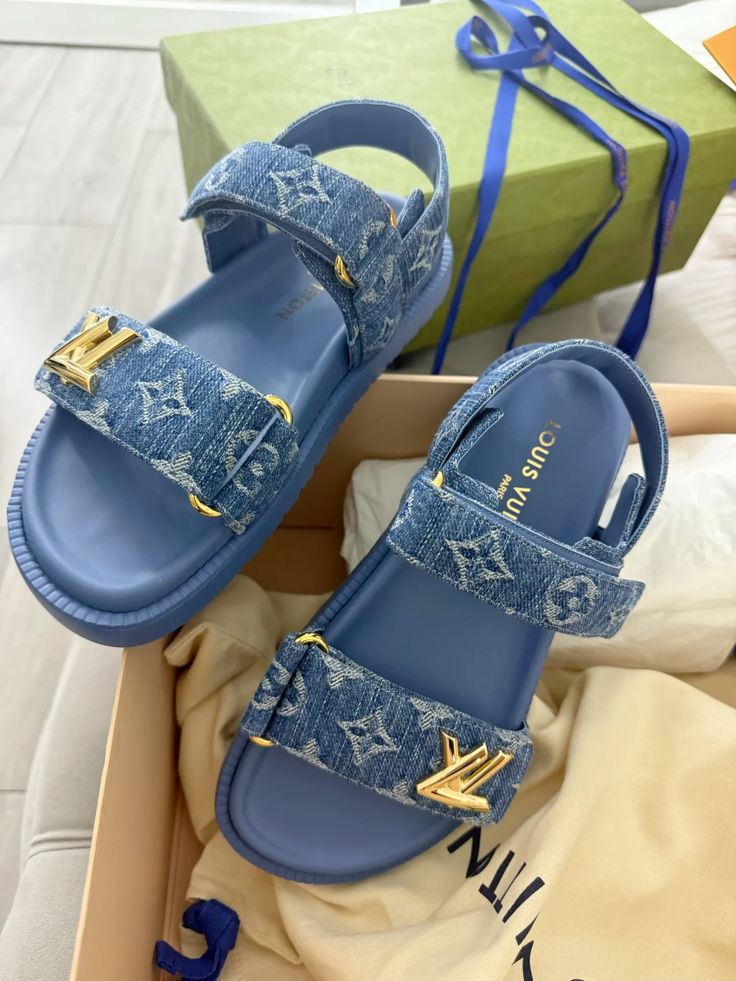 SANDALIA LV DENIM